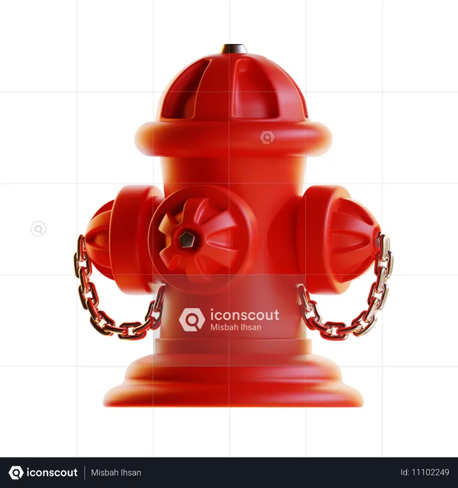 Boca de incendio  3D Icon