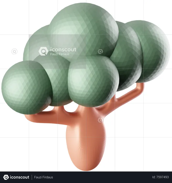 Bodhi Tree  3D Icon