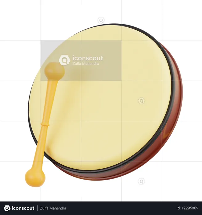 Bodhrán  3D Icon