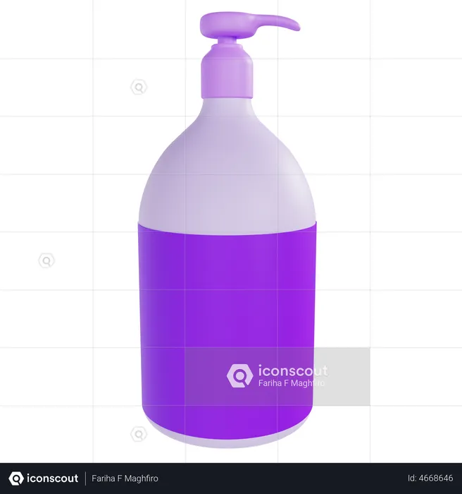 Body Lotion  3D Illustration