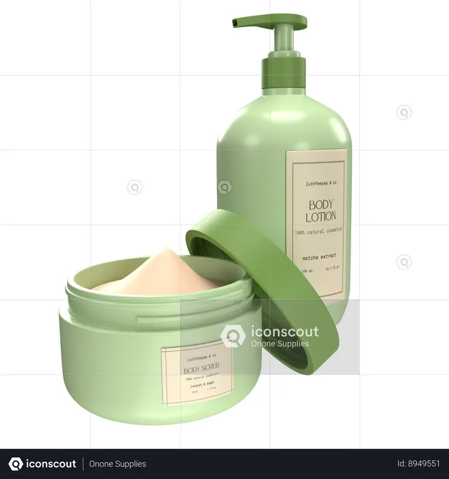 Body Lotion Body Scrub  3D Icon