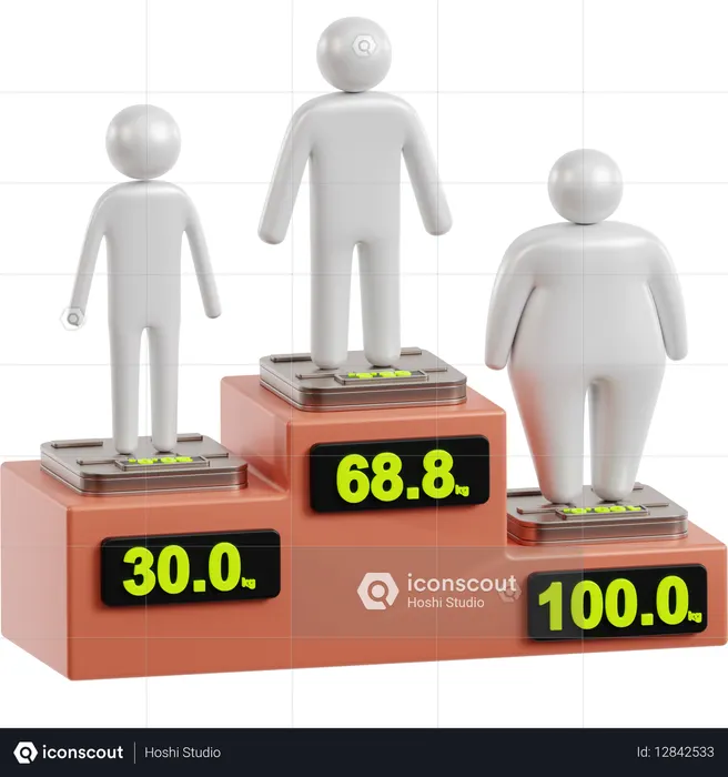 Body Shape Silhouette  3D Icon