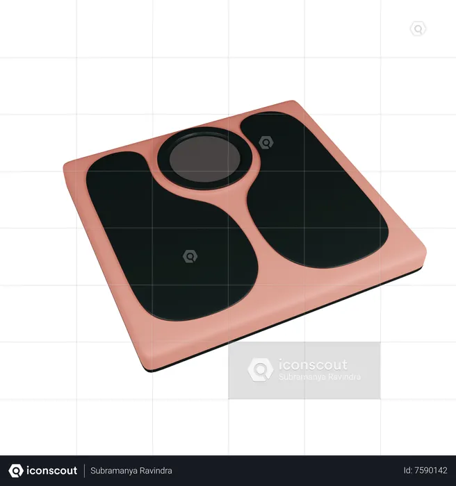 Body Weighing Machine  3D Icon