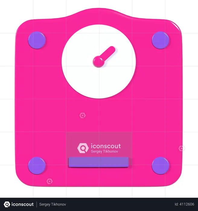 Body Weight Scale  3D Illustration
