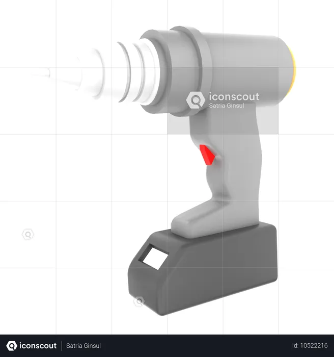 Bohrmaschine  3D Icon