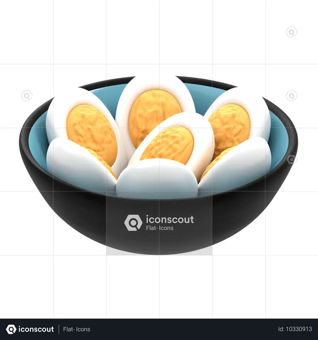 Boiled Egg  3D Icon