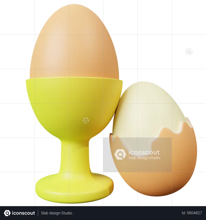 Boiled Eggs  3D Icon