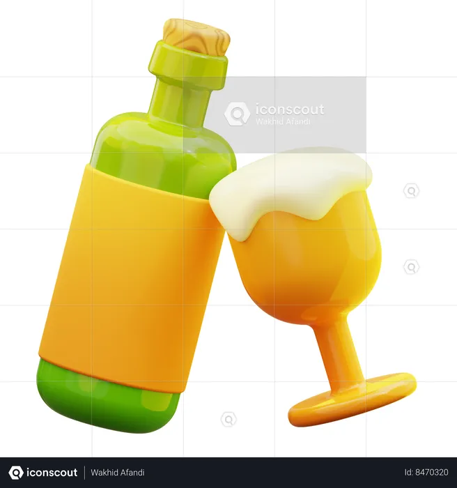 Boisson alcoolisée  3D Icon