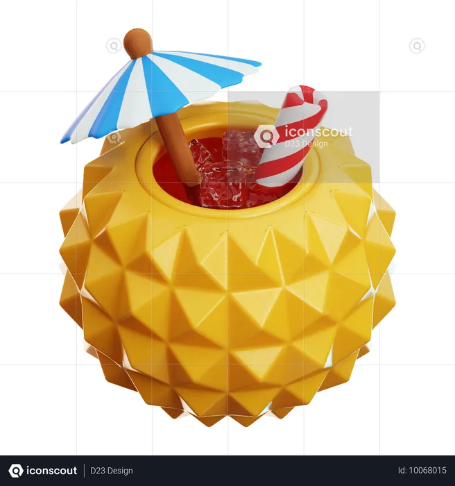 Boisson à l'ananas  3D Icon