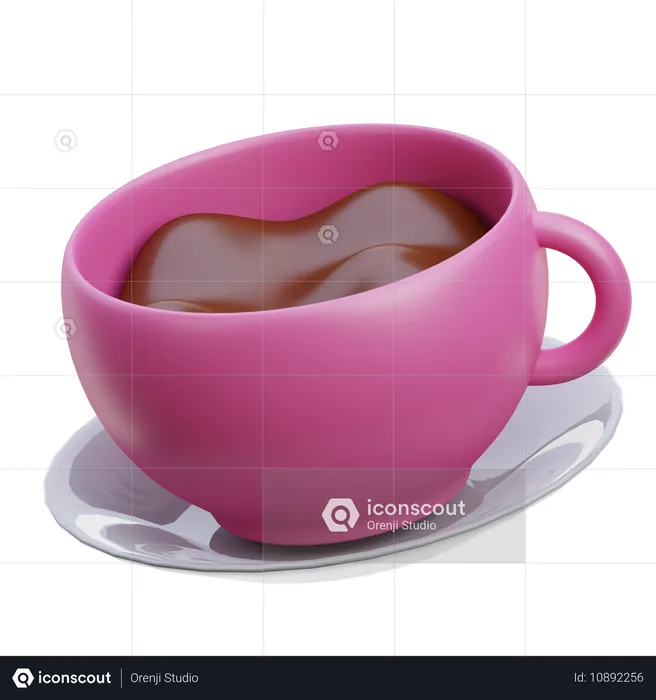 Boisson au chocolat chaud  3D Icon