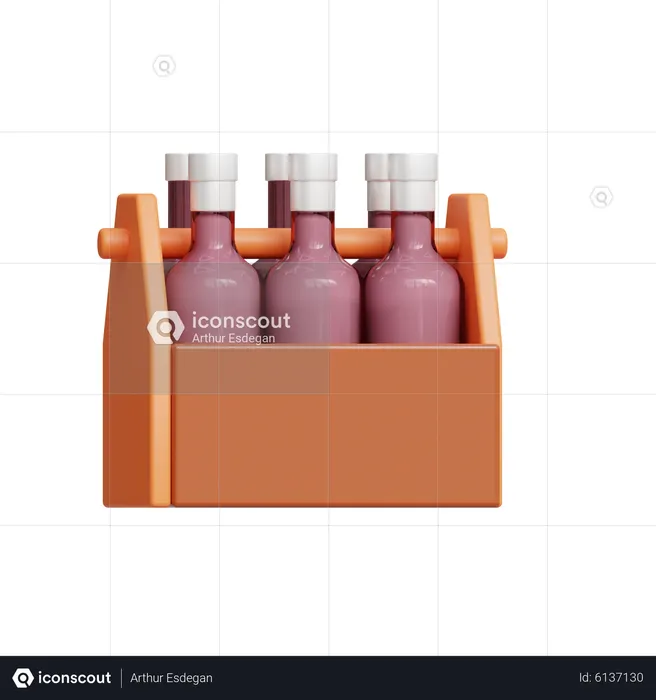 Boîte à bière  3D Icon
