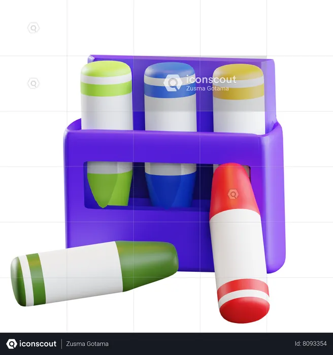 Boîte à crayons  3D Icon