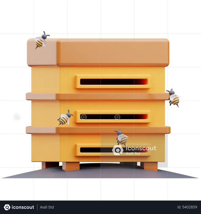 Boîte à miel  3D Icon