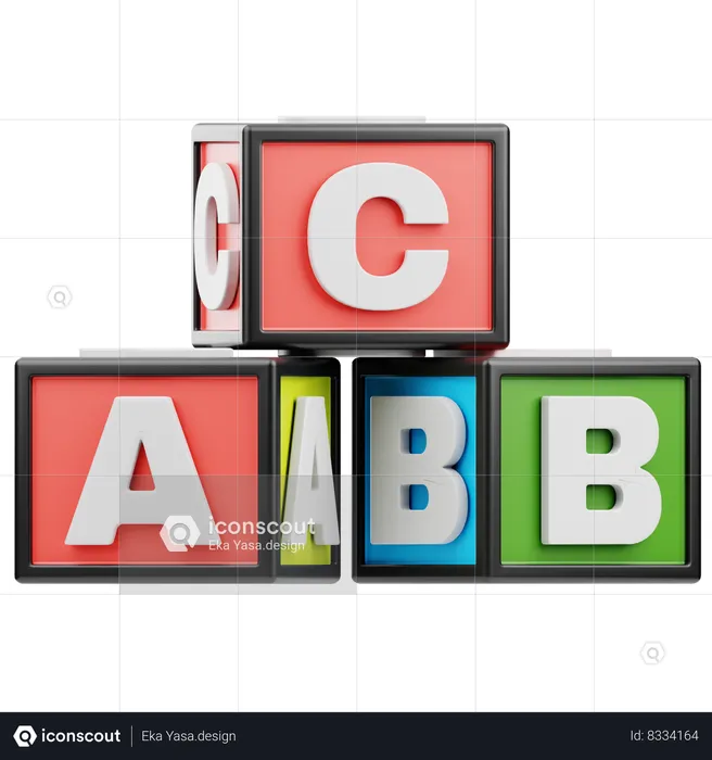 Boîte alphabétique  3D Icon