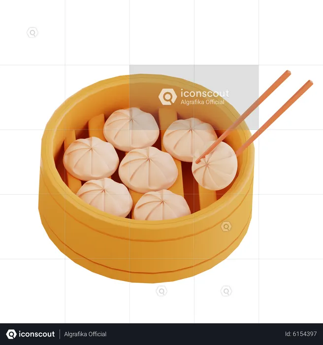 Boîte de boulettes  3D Icon