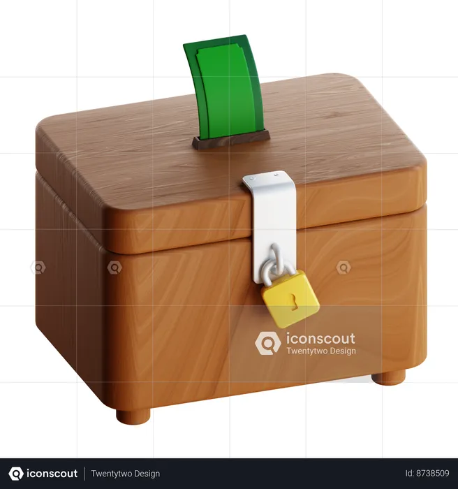 Boîte de charité  3D Icon