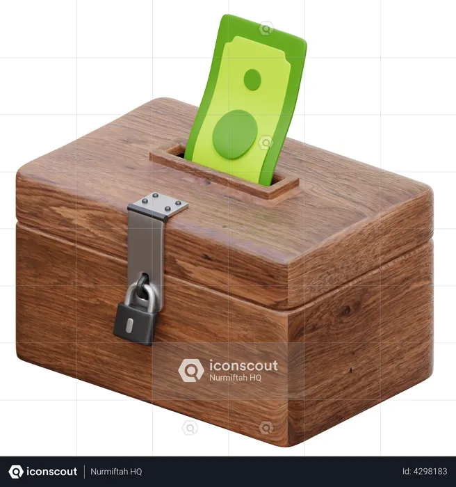 Boîte de charité  3D Icon