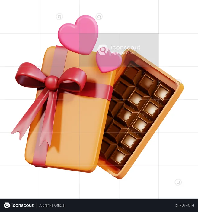 Boîte de chocolat  3D Icon