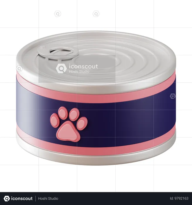 La nourriture pour animaux peut  3D Icon