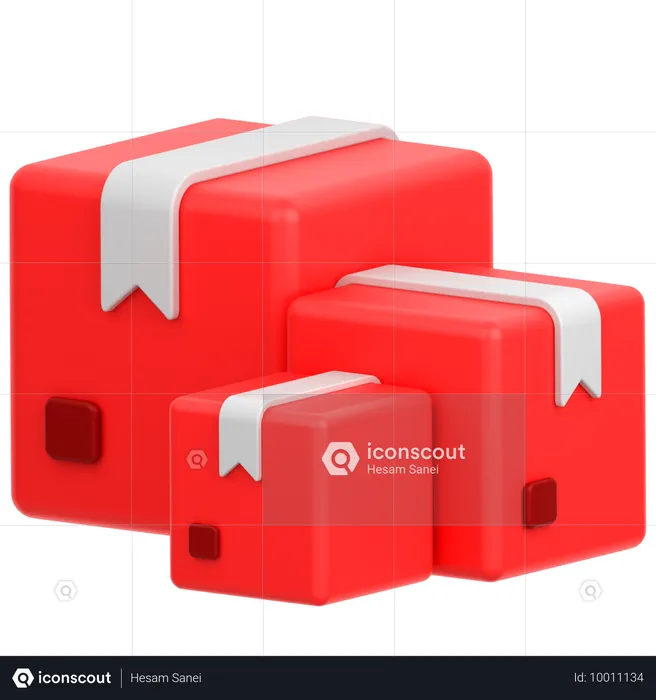 Boîtes de livraison  3D Icon