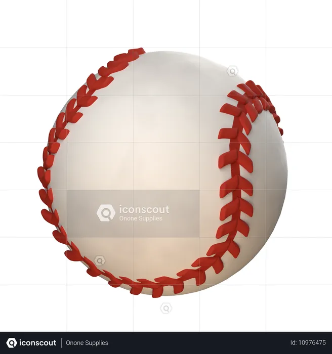 Bola de beisebol  3D Icon