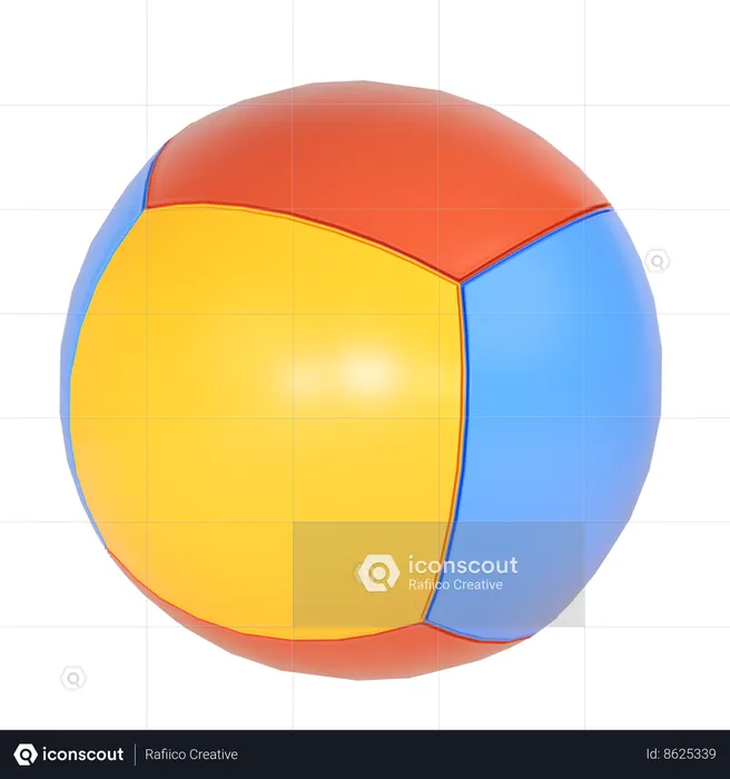 Bola de borracha  3D Icon