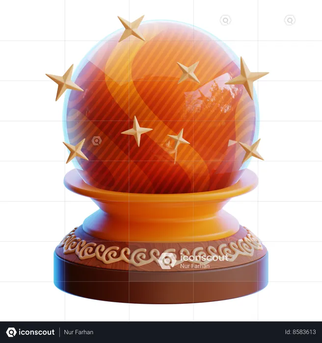 Bola de cristal  3D Icon