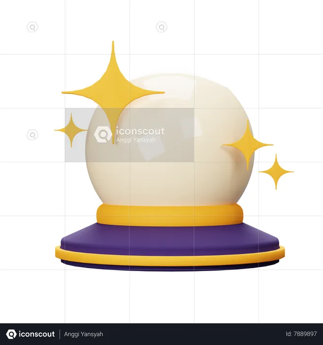 Bola de cristal  3D Icon