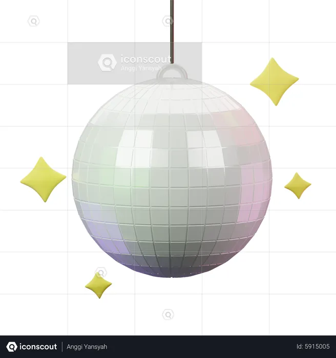 Bola de disco  3D Icon