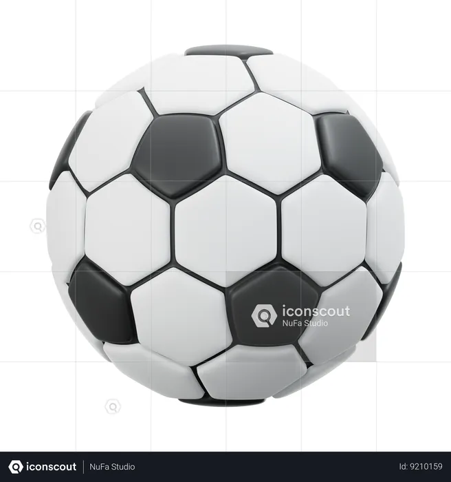 Bola de futebol  3D Icon