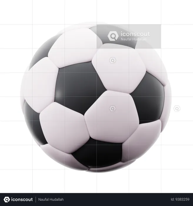 Bola de futebol  3D Icon