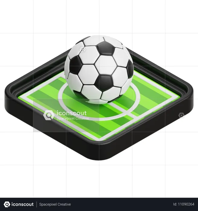 Bola de futebol  3D Icon