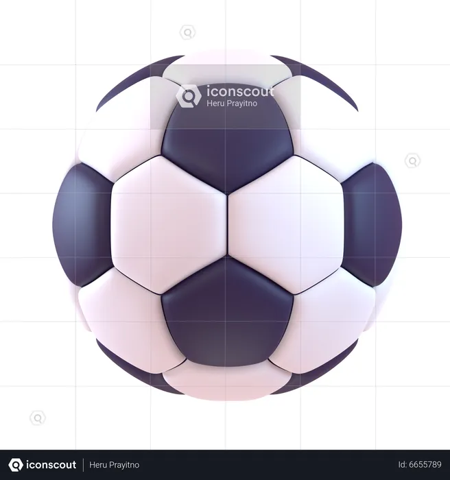 Bola de futebol  3D Icon