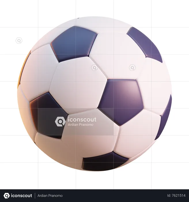 Bola de futebol  3D Icon