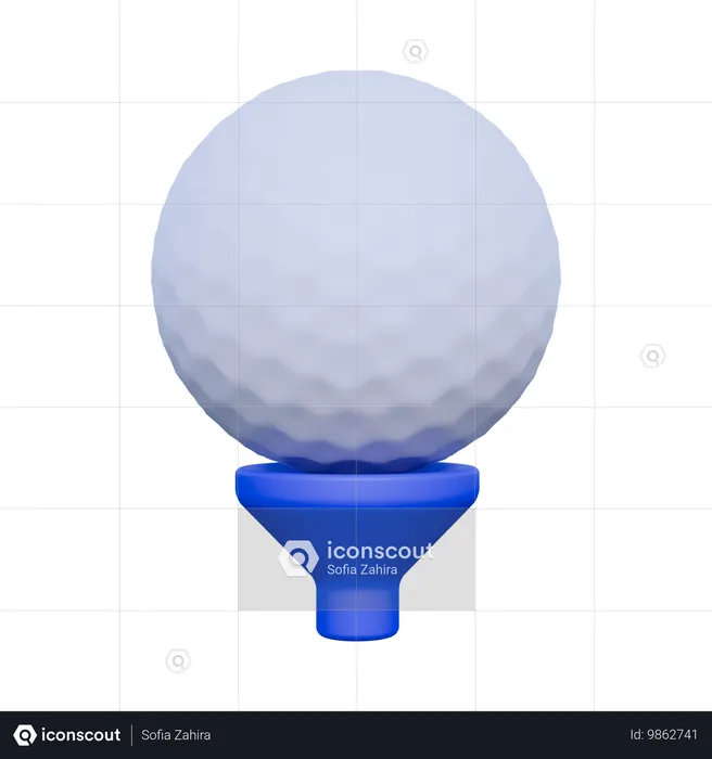 Bola de golfe  3D Icon