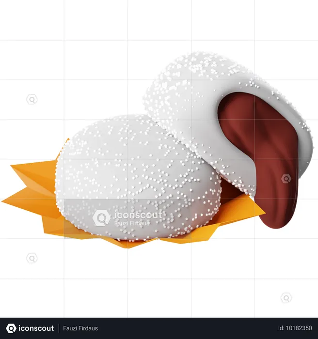 Bola de mochi  3D Icon