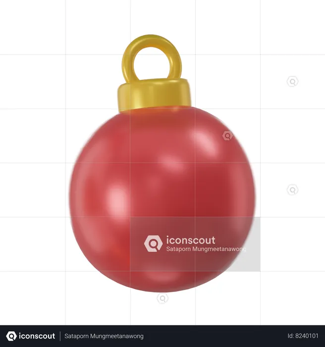 Bola de Natal  3D Icon