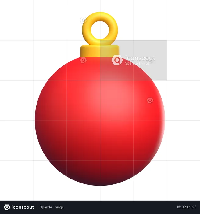 Bola de Natal  3D Icon