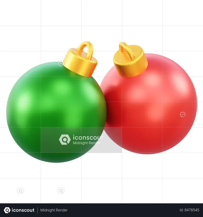 Bola de Natal  3D Icon