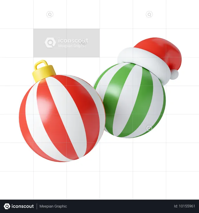 Bola de Natal  3D Icon