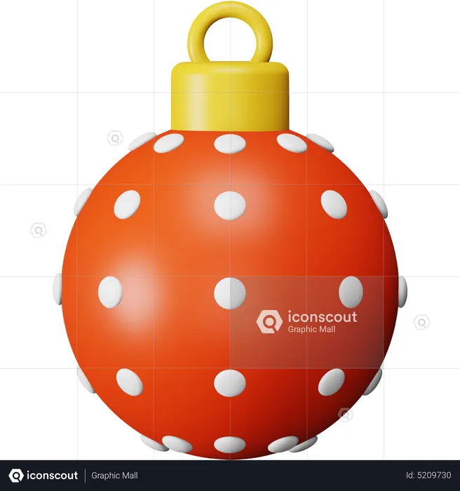 Bola de Natal  3D Icon