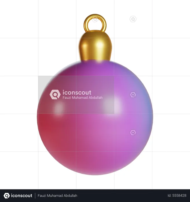 Bola de Natal  3D Icon