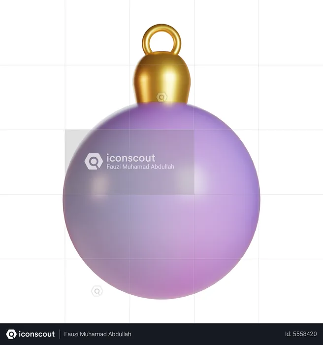 Bola de Natal  3D Icon