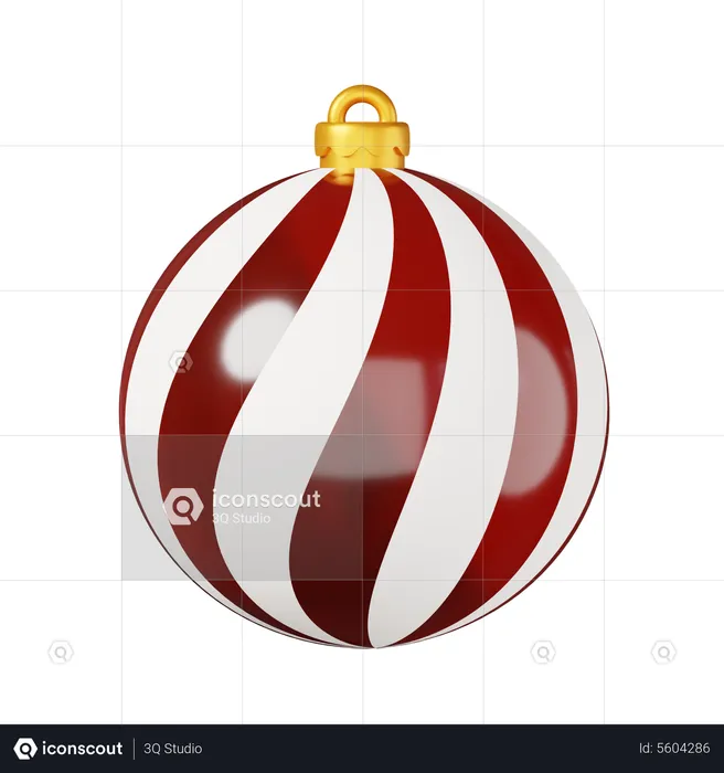 Bola de Natal  3D Icon