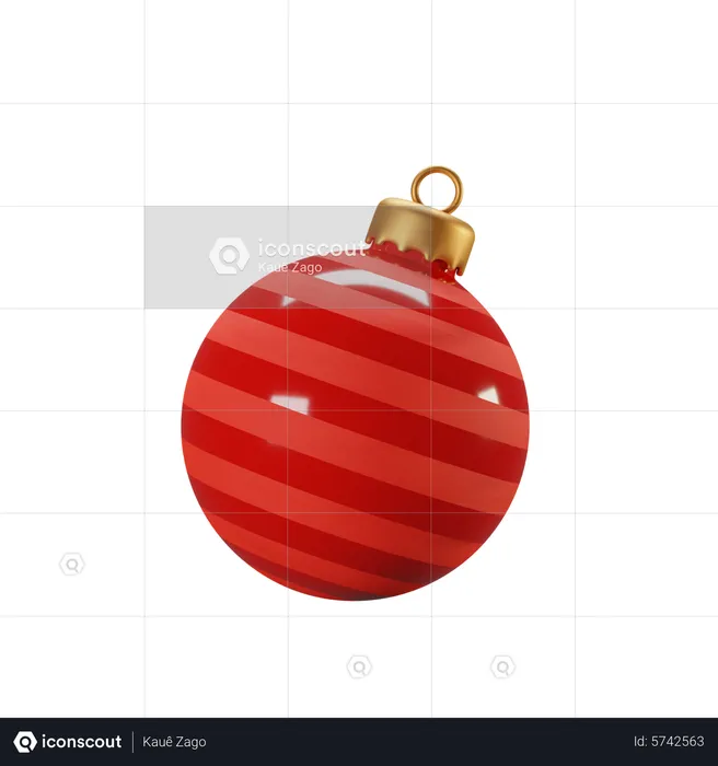 Bola de Natal  3D Icon