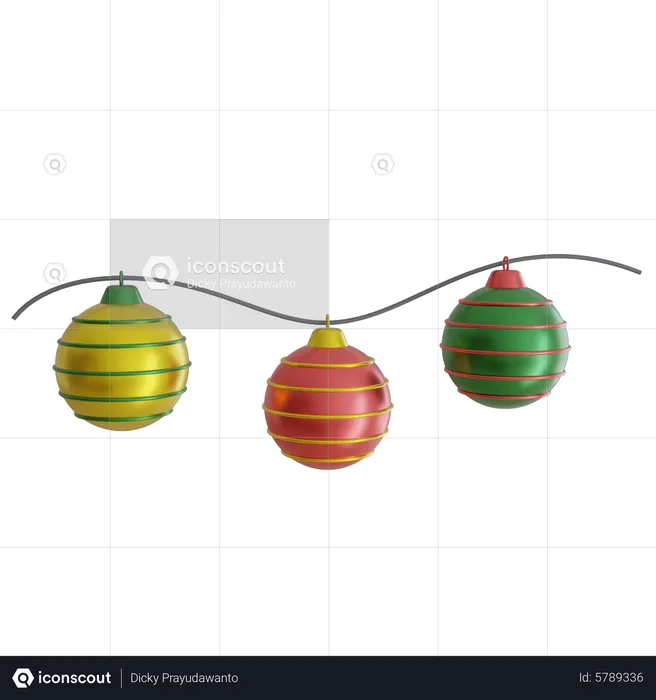 Bola de Natal  3D Icon