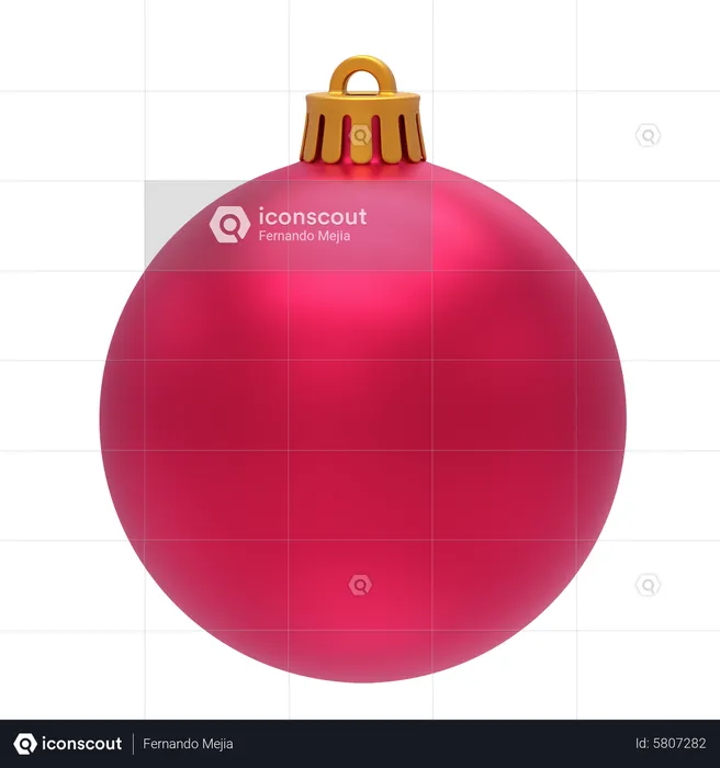 Bola de Natal  3D Icon