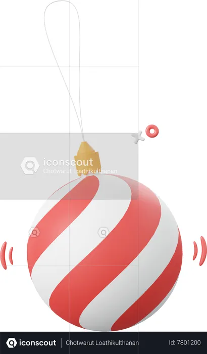 Bola de Natal  3D Icon