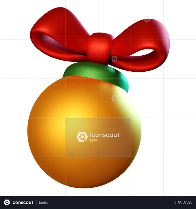 Bola de Natal  3D Icon