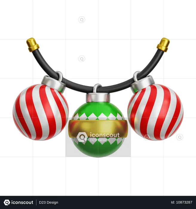 Bola de natal decorativa  3D Icon